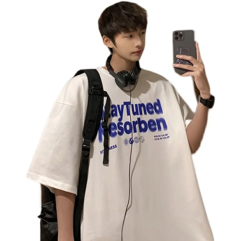 Мужская футболка оверсайз Privathinker с круглым вырезом и коротким рукавом модная