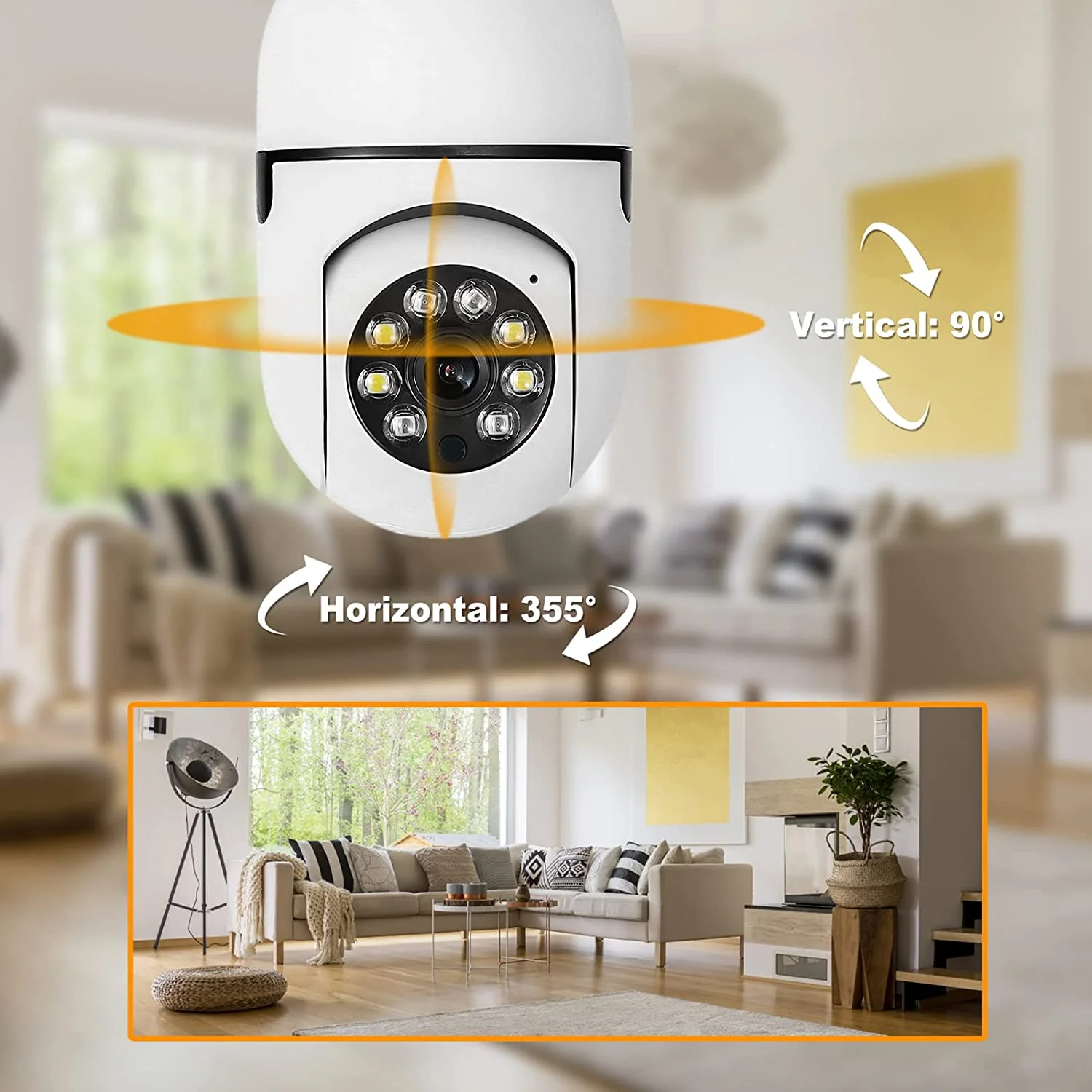 IP-камера наружная беспроводная с Wi-Fi 3 Мп 4-кратным увеличением и HD-объективом -