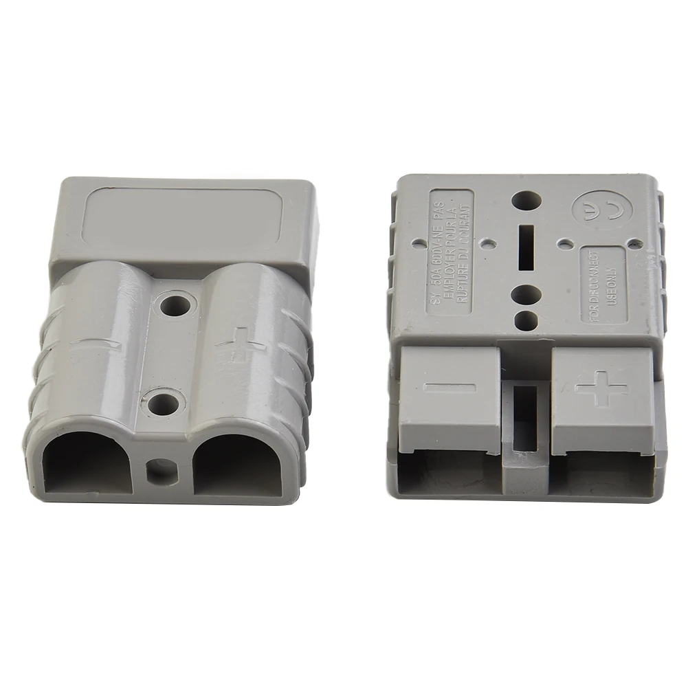 

10 Pcs For Anderson Plug Connector Terminal 50 AMP 6AWG 12-24V DC Copper Silver For Electric Equipment Power Tools Accessories