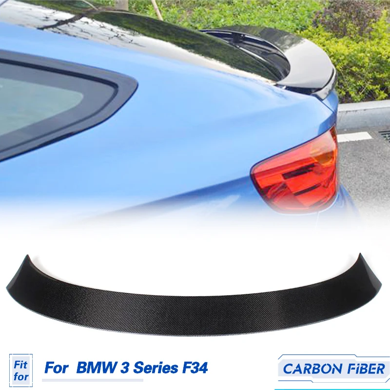 

Автомобиль спойлер заднего багажника, крыла углеродное волокно для BMW 3 серии F34 GT 2013-2018 гоночный задний спойлер крышка багажника крыло губы аксессуары