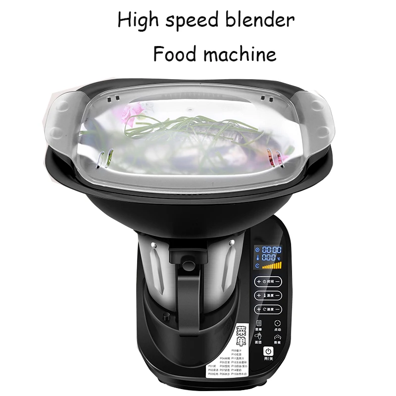 

High Speed Multi Cooker Blender Multi-functional Food Cooking Machine Juicer Dough Kneading Heating Automatic Mixing Machine