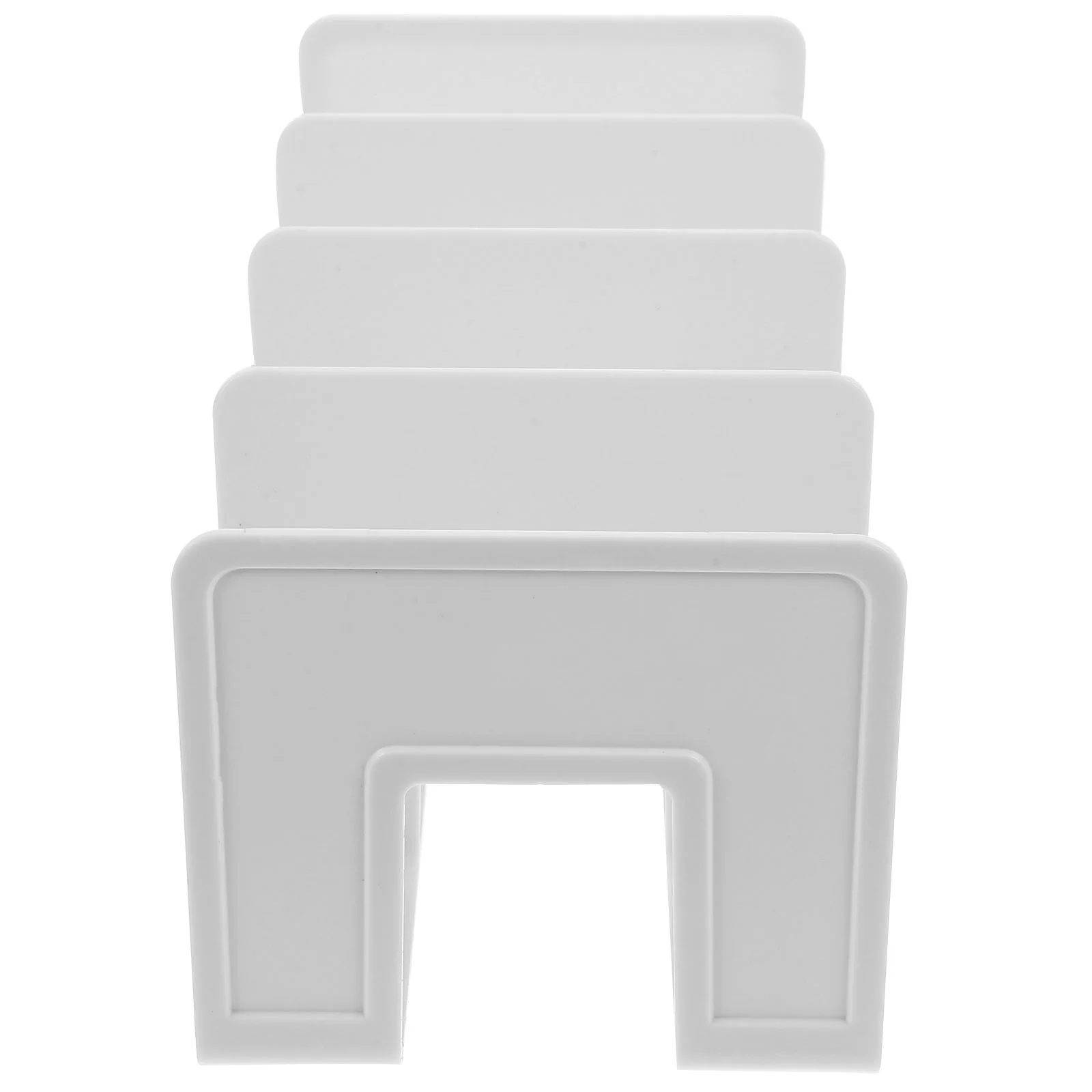 

4 Bookends Shelves Reading Organizer Plastic Bookstand Decorate Crafted Stands Study