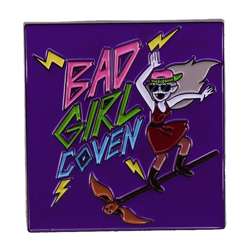 

Anime Fantasy Owl Hut Music Bad Girls Rally Brooch Badge Hats Clothes Backpack Decoration Jewelry Accessories Gifts