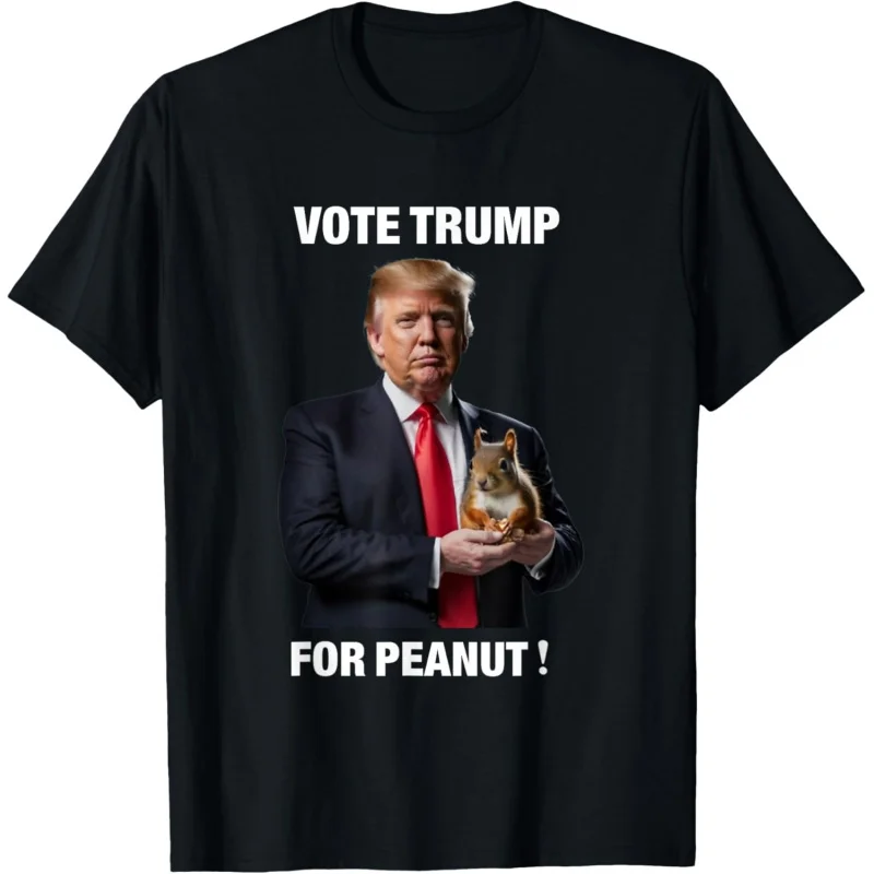 Голосуйте футболку Trump For Peanut The Squirrel