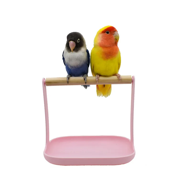 

Bird Stand Toy Pet Accessories Portable Parrot Perch and Training Exercise Tools Non-toxic Stable Shelf for Small Bird Climb