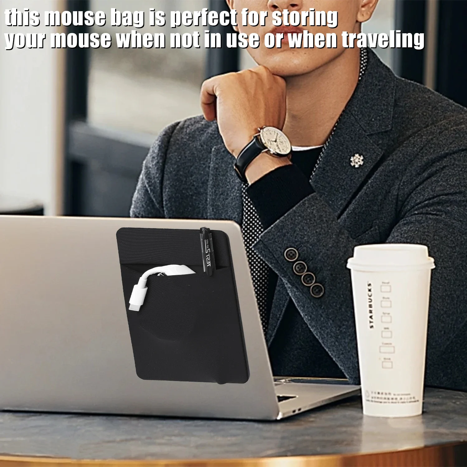 Самоклеящаяся задняя сумка для хранения ноутбука зарядные устройства кабели