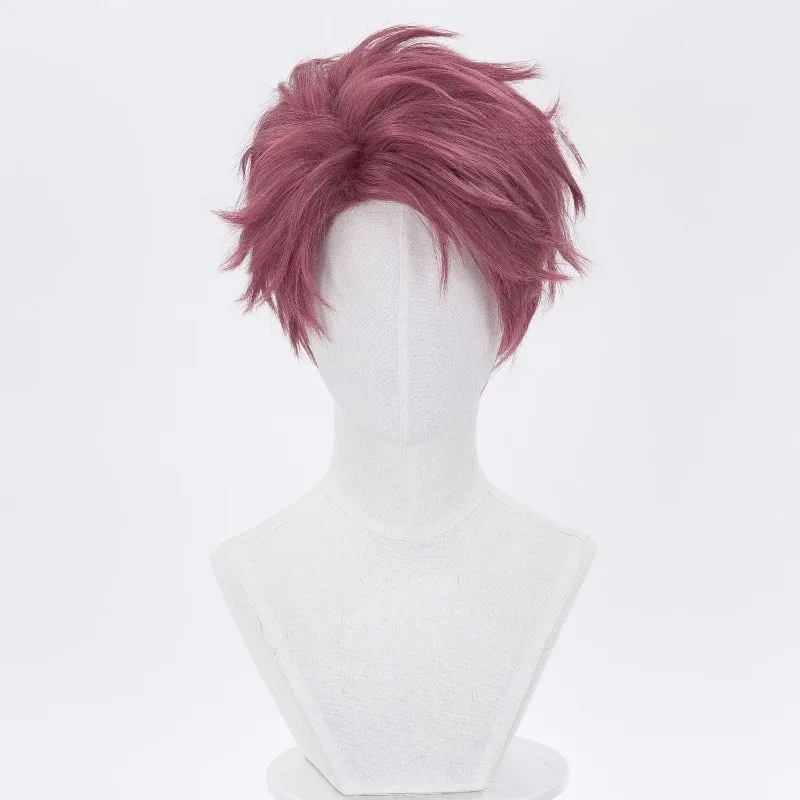 Фото Парик Valko Wig Game Love and Deepspace для косплея, красный короткий синтетический парик, аксессуары для ролевых игр, реквизит для мужчин, тематическая вечеринка №2