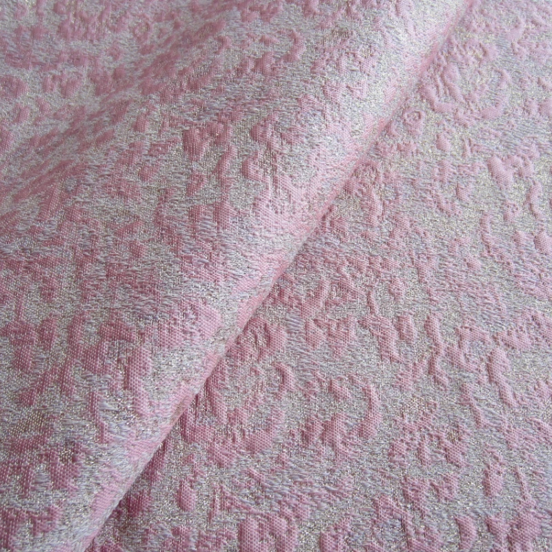 

Pink Pattern Jacquard Clothing Fabric Sewing Dress Cheongsam Curtain Diy Patchwork Support on Behalf of The Delivery