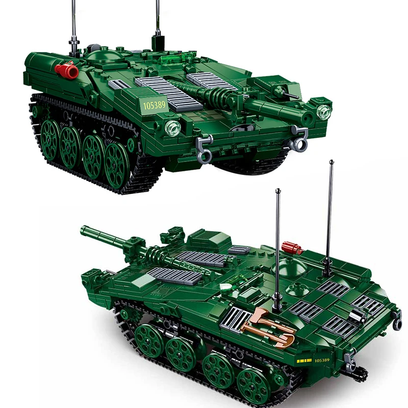 

Модель военного боевого танка Strv 103 Panzer, строительный блок WW2, армейский автомобиль, шведское оружие, фигурки солдат, строительные игрушки, п...