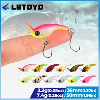 letoyo new sinking minnow 35mm 2 3g50mm 7 4g micro fishing lure mini wobblers for freshwater stream trout perch bass pike baits