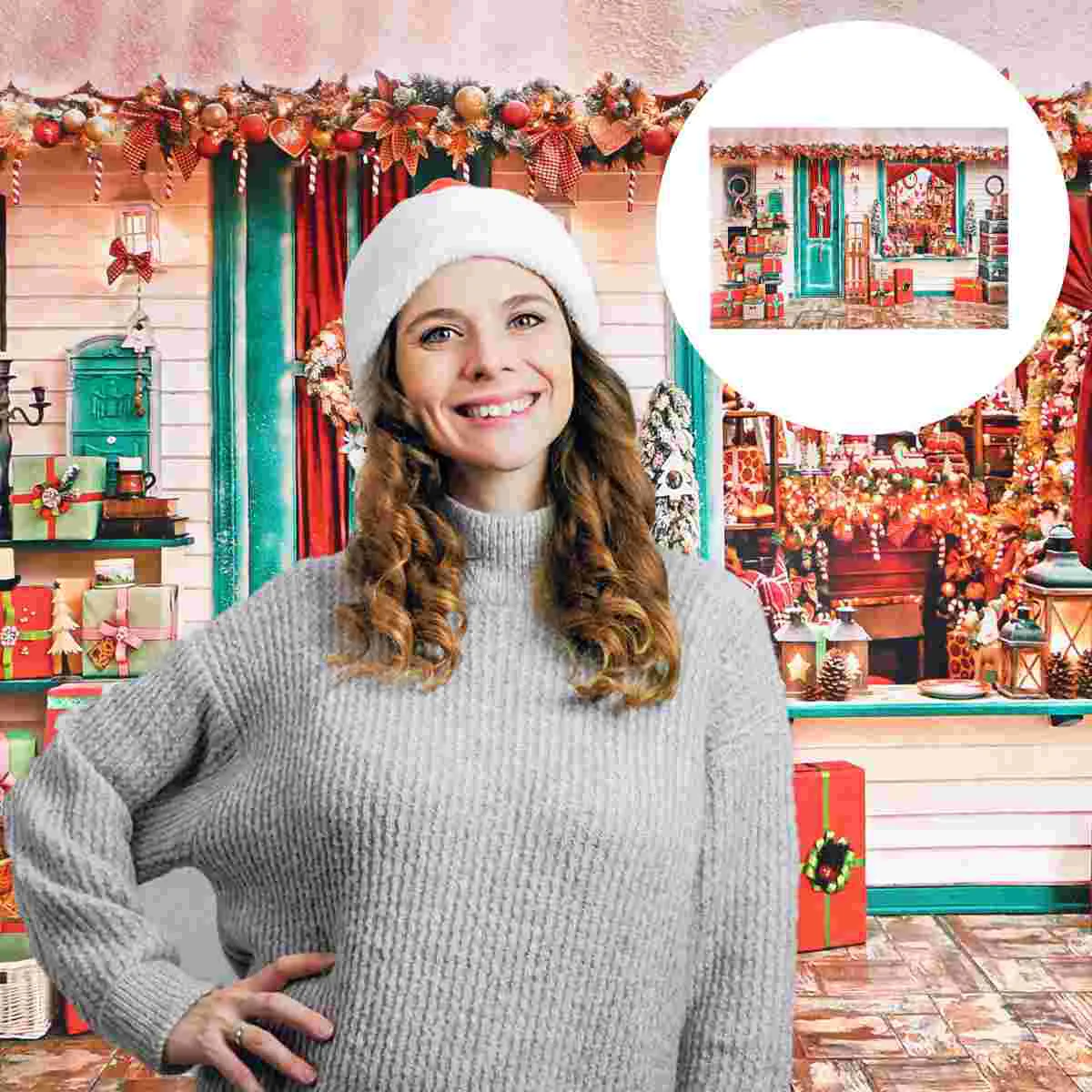 

Tapestry Christmas Backdrop Photo Photography Background Lovely Hangings Studio Cloth Wall Backdropspropsdrop