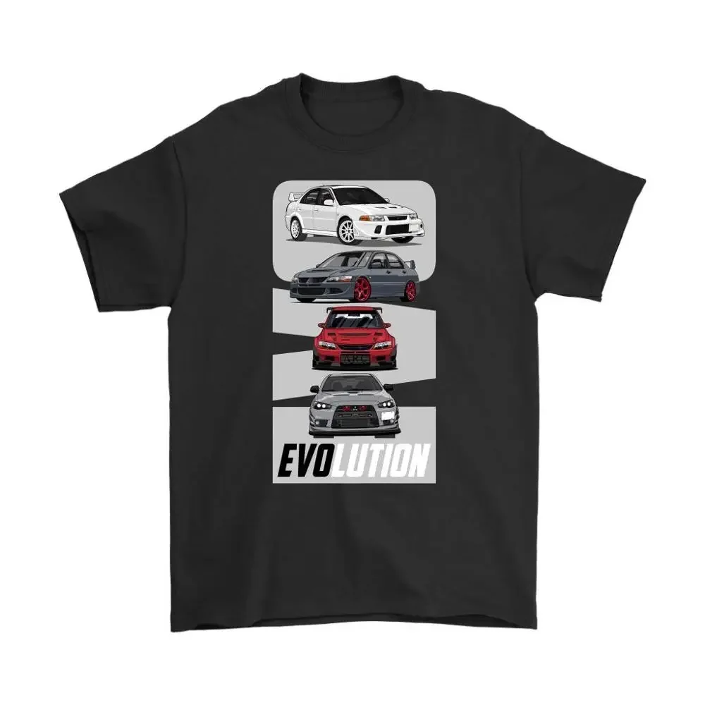Мужская модная футболка Japan Evolution Lancer Evo Jdm с принтом и круглым вырезом, повседневная, в стиле кино (art.: 3920db85234aa) - 3920db85234aa