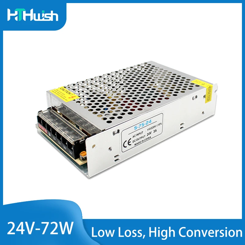 

Switching Power Supply 72W Lighting Transformer Power Supply DC 110V-220 V To 24V 3A SMPS LED Driver