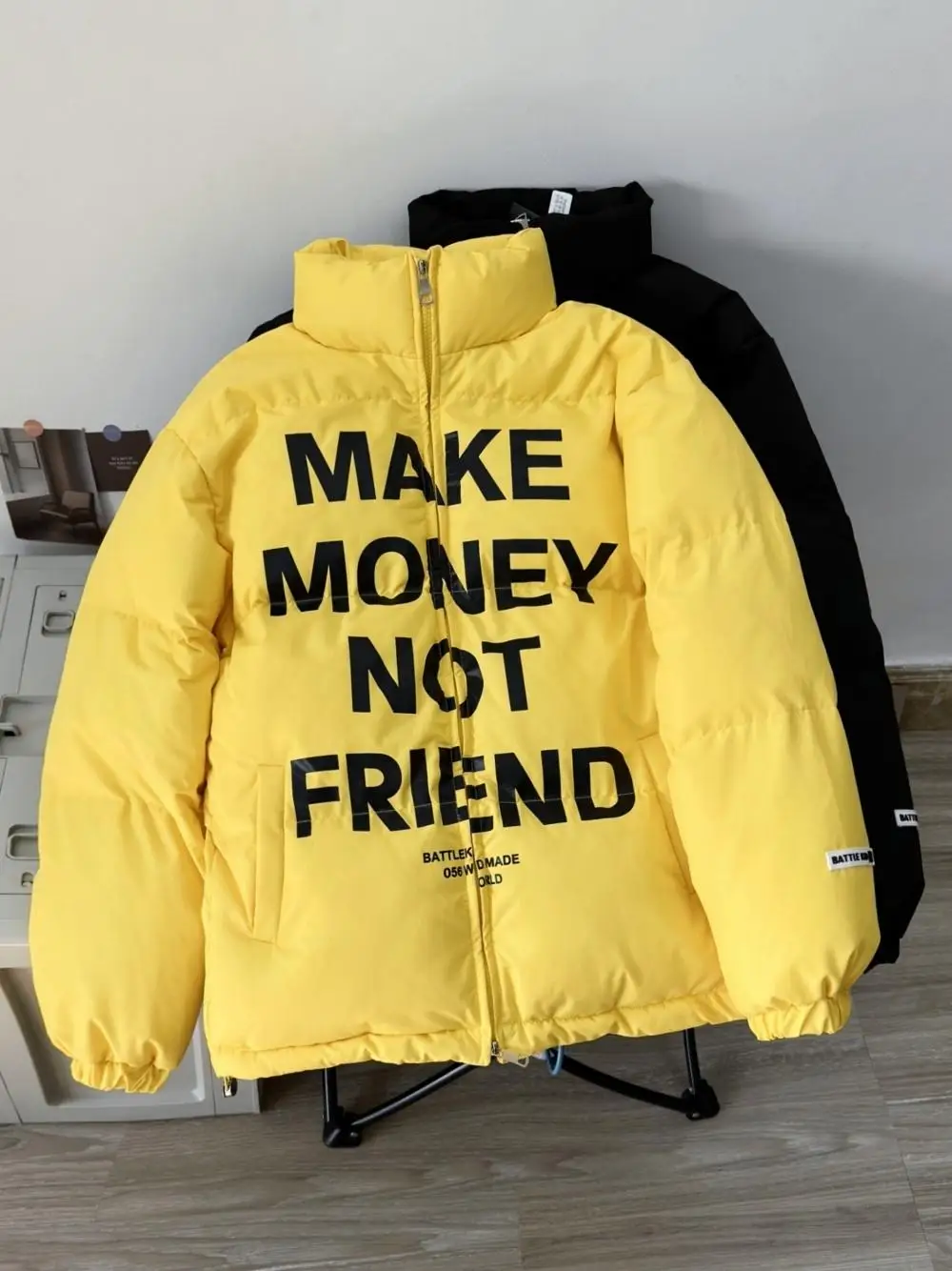 Nuneon American Street Ретро Теплое пальто на хлопковой подкладке Верхняя одежда для