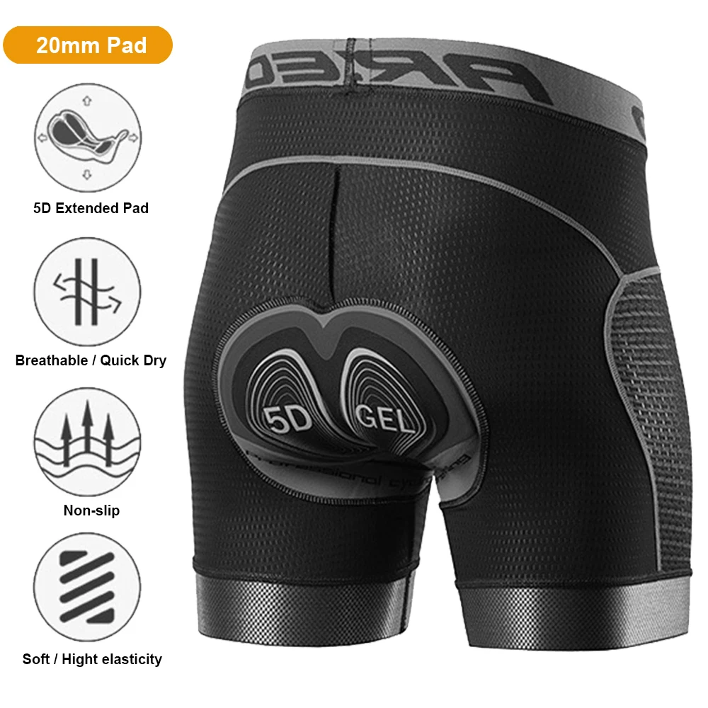 

Men's Cycling Shorts Cycling Briefs Underwear 5D Gel Padded Quick Dry Shockproof MTB Bike Bicycle Riding Shorts Ciclismo Ropa