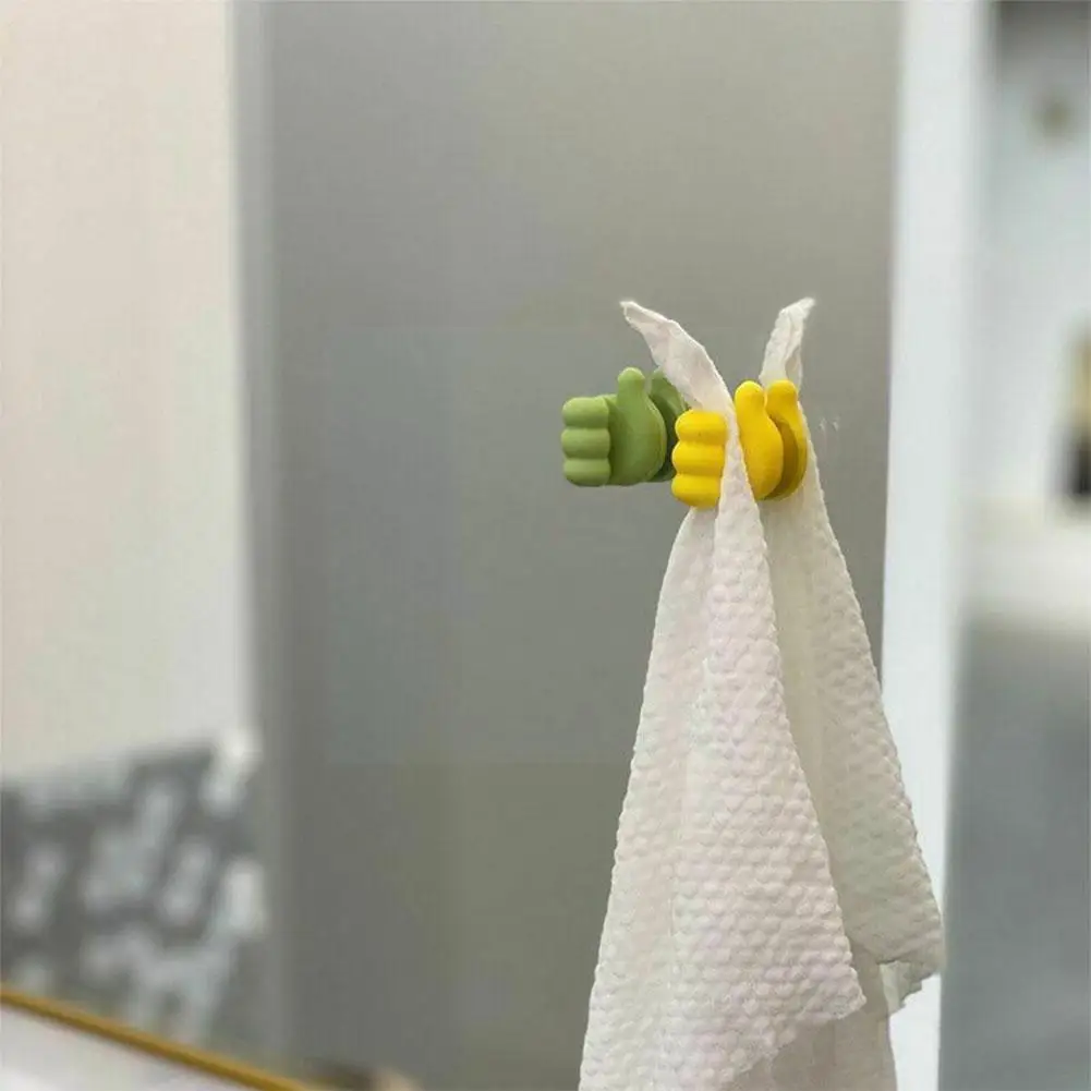 

Настенные крючки 4 шт./компл., вешалки-цепочки в форме пальцев, зажим для домашних наклеек, вешалка для наклеек, ткань для хранения, полотенце ...