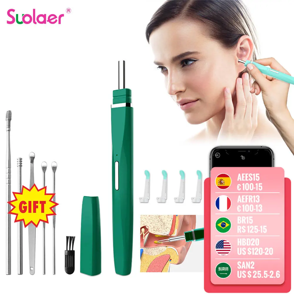

USB Visual Ear Cleaner Ear Stick Endoscope Earpick Camera Otoscope Ear Cleaner Ear Wax Remover Ear Picker Earwax Removal Tools