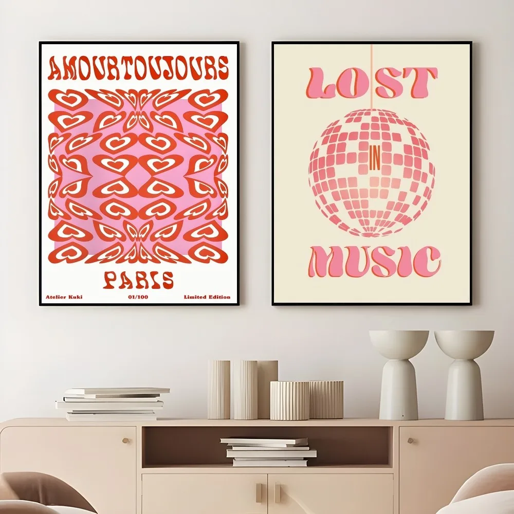 Abstract Feminist Color Letter Art Woman Good Poster Sticky Wall Printing Waterproof Home Living Bed Room Aesthetic Decor