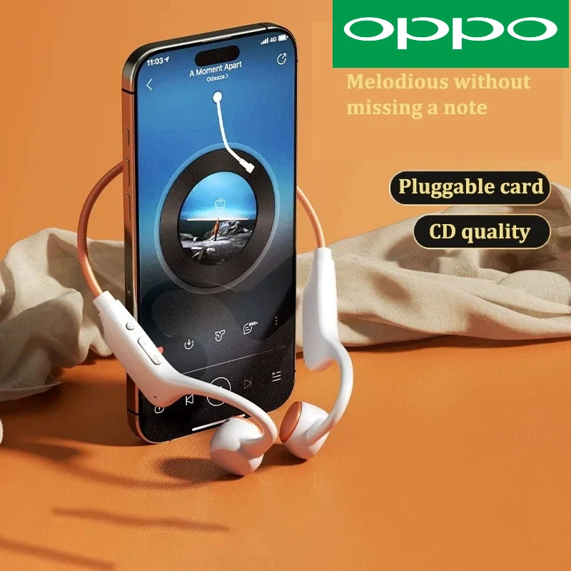 Фото OPPO Гарнитура с костной проводимостью Беспроводные наушники для плавания IPX8 Bluetooth 5,3 с микрофоном Водонепроницаемые упражнения для фитнеса №5
