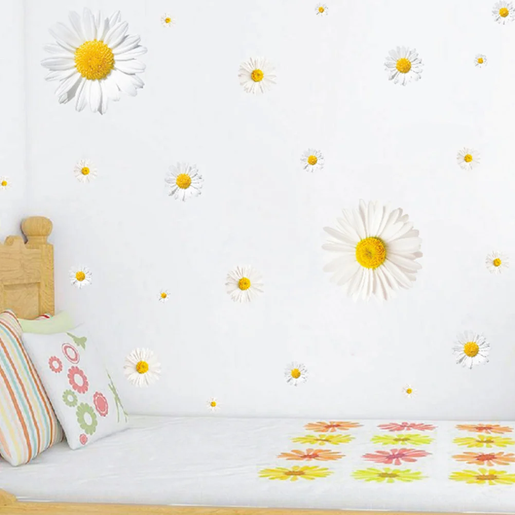 

Little Daisy Wall Sticker Decorative Decal Sunflower Flowre Pvc Home Rustic