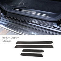 for mercedes benz g class w463 2019 2020 real carbon fiber car outer door plate threshold strip protect auto trim accessories