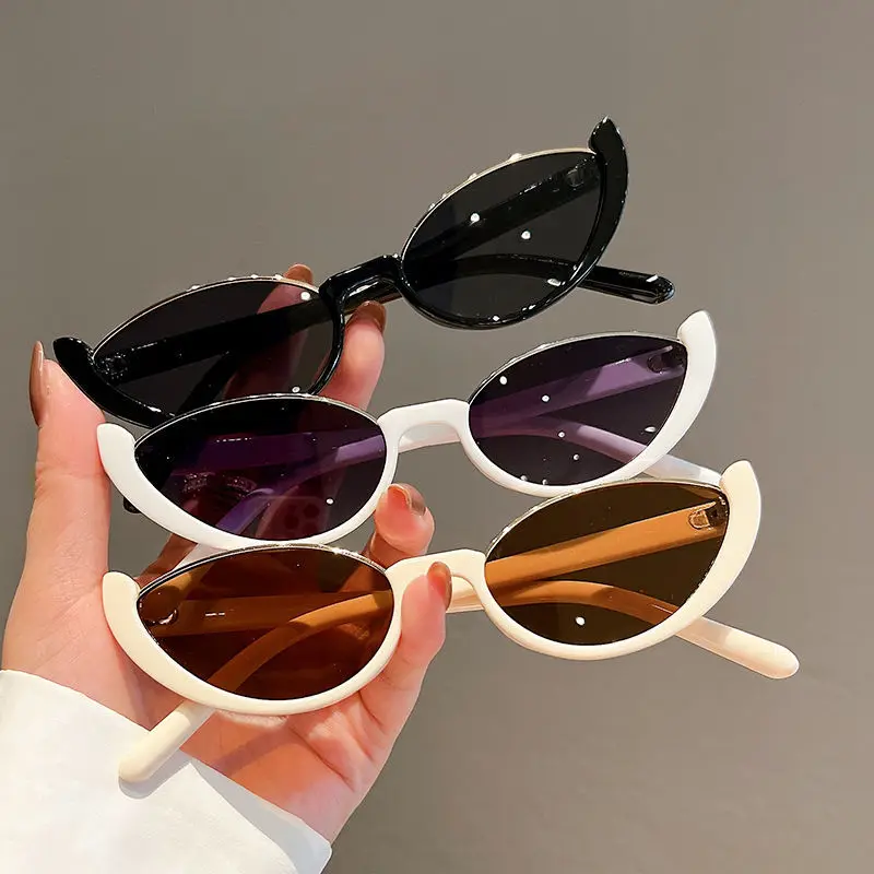 

Солнцезащитные очки «кошачий глаз» женские, маленькие Модные Винтажные дизайнерские солнечные очки с композитными линзами