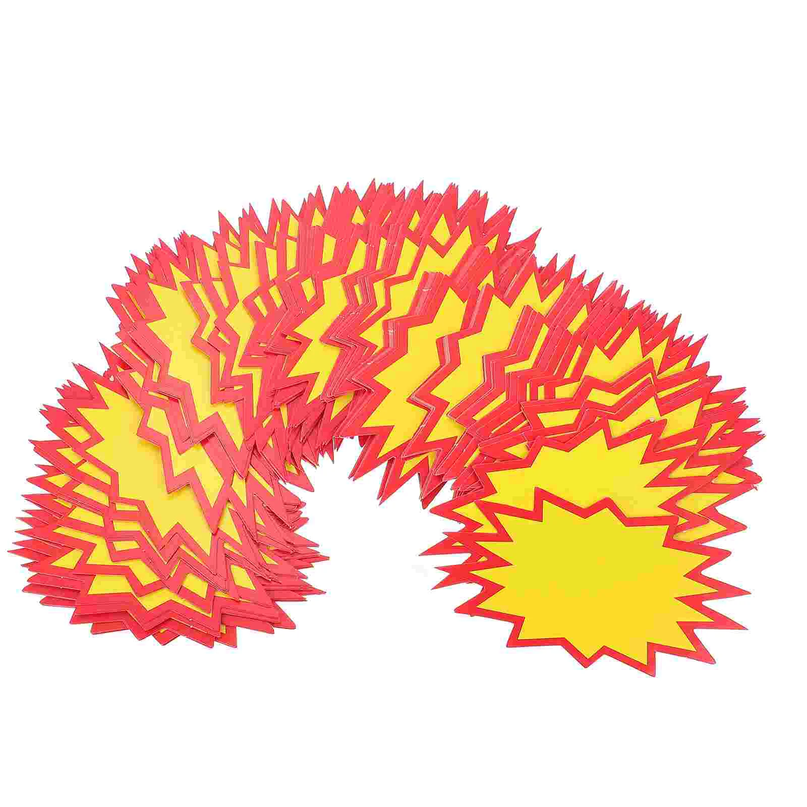 

Signs Price Neon Sale Burst Fluorescent Retail Label Star Paper Tag Blanksign