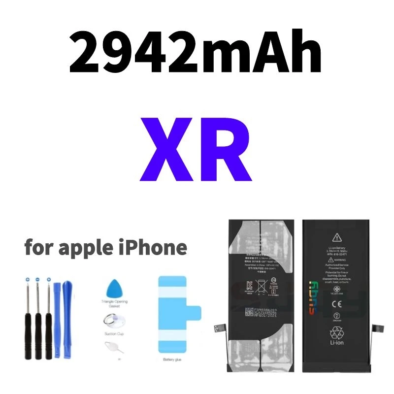 

suqy 2942 mah Bateria for iphone xr Original for iphone xr Battery Replacement High Capacity Batterie for iphone xr OEM Baterias