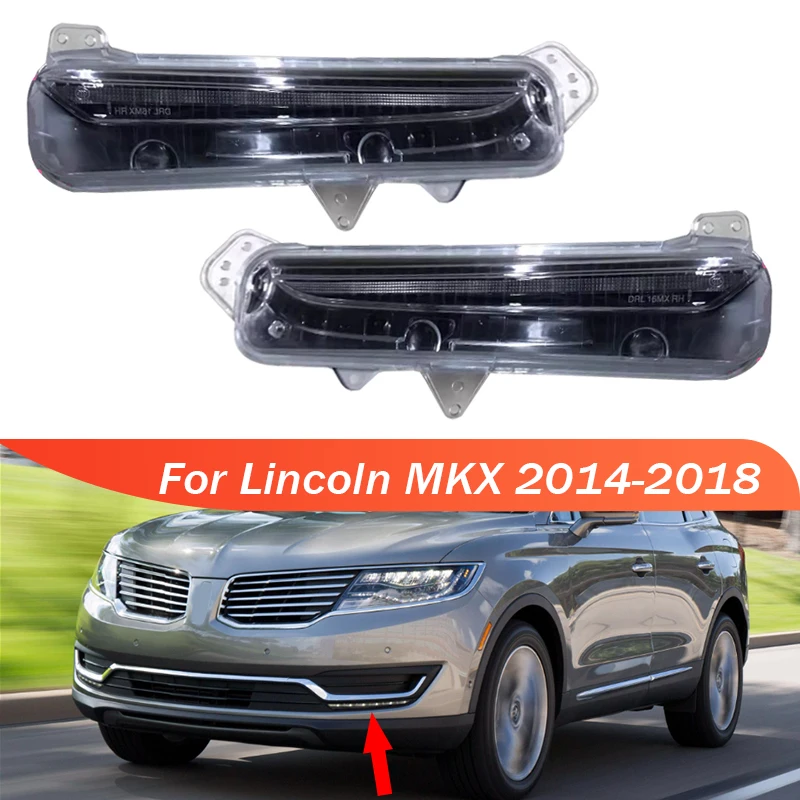 Дневные ходовые огни противотуманные фары для Lincoln MKX 2014-2017 2018 светодиодные DRL