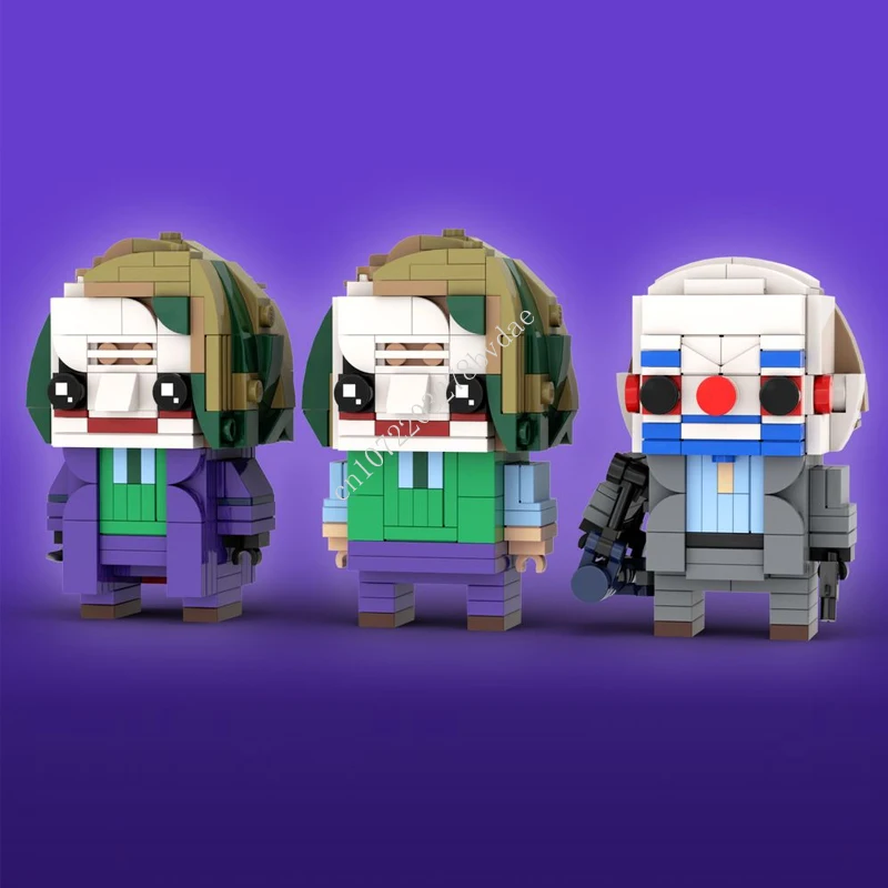 

Классические Мультяшные фигурки MOC из аниме-фильма «Три Джокера», коллекционные строительные блоки, детские игрушки, праздничные подарки, 574 шт.