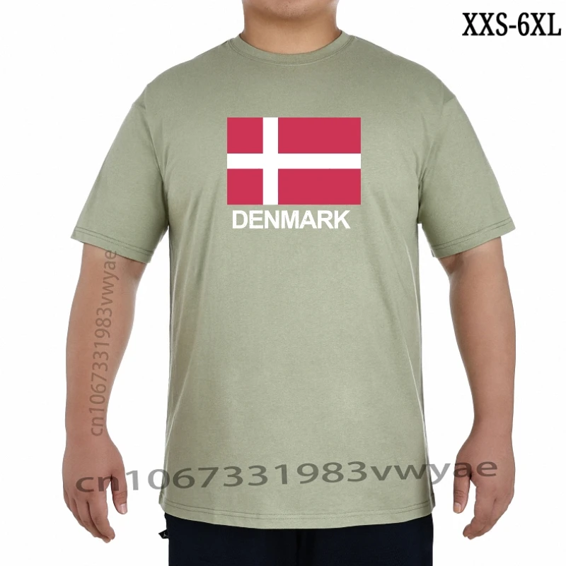 Футболка с изображением флага Дании состаренная футболка датского топы