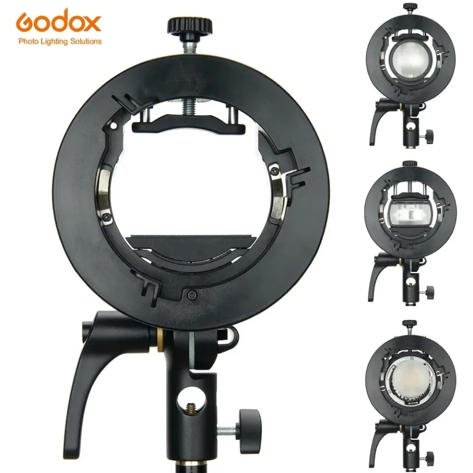 Кронштейн для вспышки Godox S2 Speedlite S1 Обновленное крепление Bowens S-типа V1 V860III AD200 AD400Pro