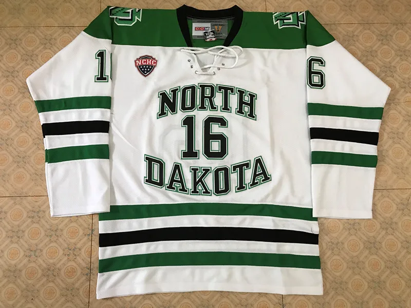 

North Dakota Fighting Sioux 16 Brock Boeser Hockey Jersey Embroidery Stitched Customize any number and name Jerseys