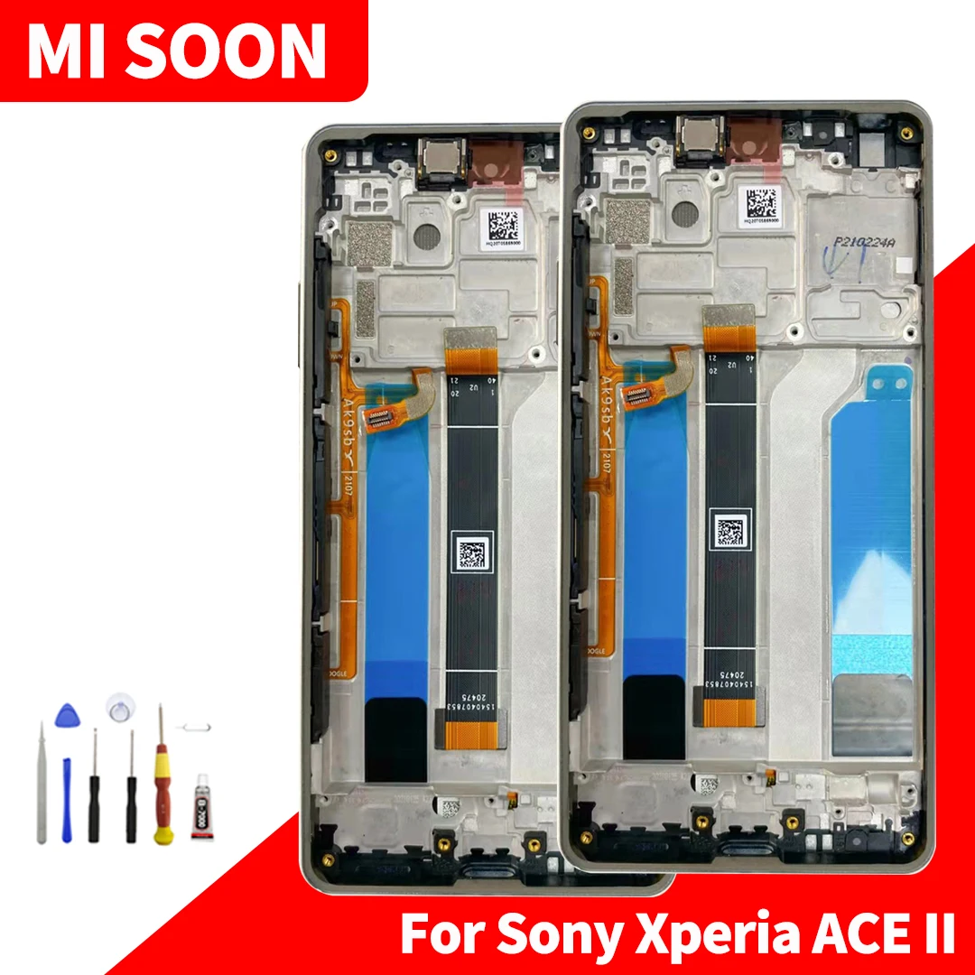 

For Sony Xperia ACE II SO-41B LCD Display Touch Screen Digitizer Assembly For Sony Xperia ACE II SO-41B Screen with tool