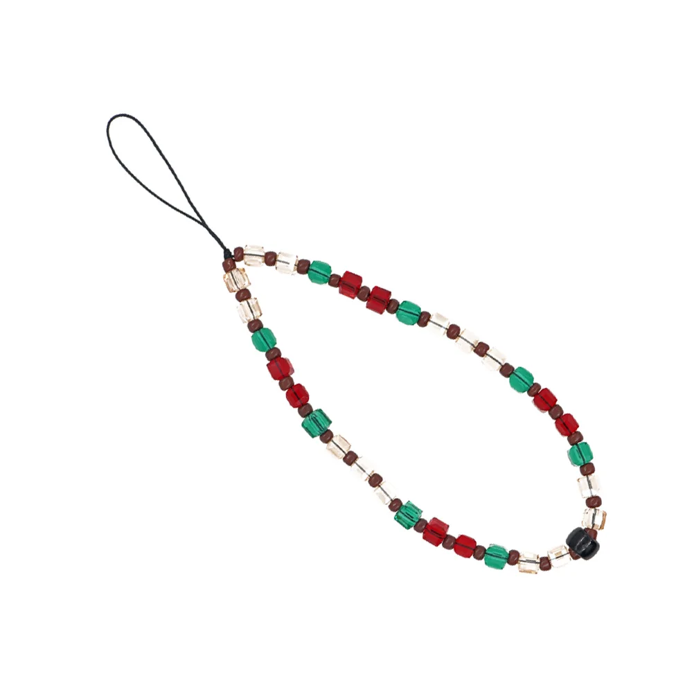 

Bohemia Style Beaded Phone Charm Cell Phone Anti-lost Wrist Strap Phone Lanyard