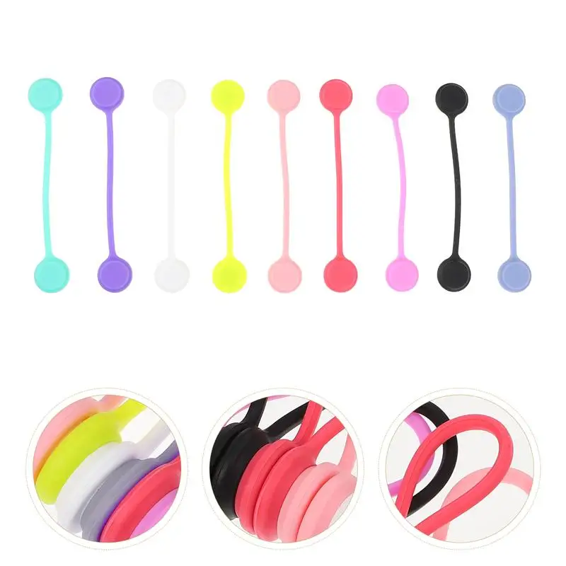 

9Pcs Magnetic Cable Winders Rubber Cable Organizer Simple Data Cables Holders
