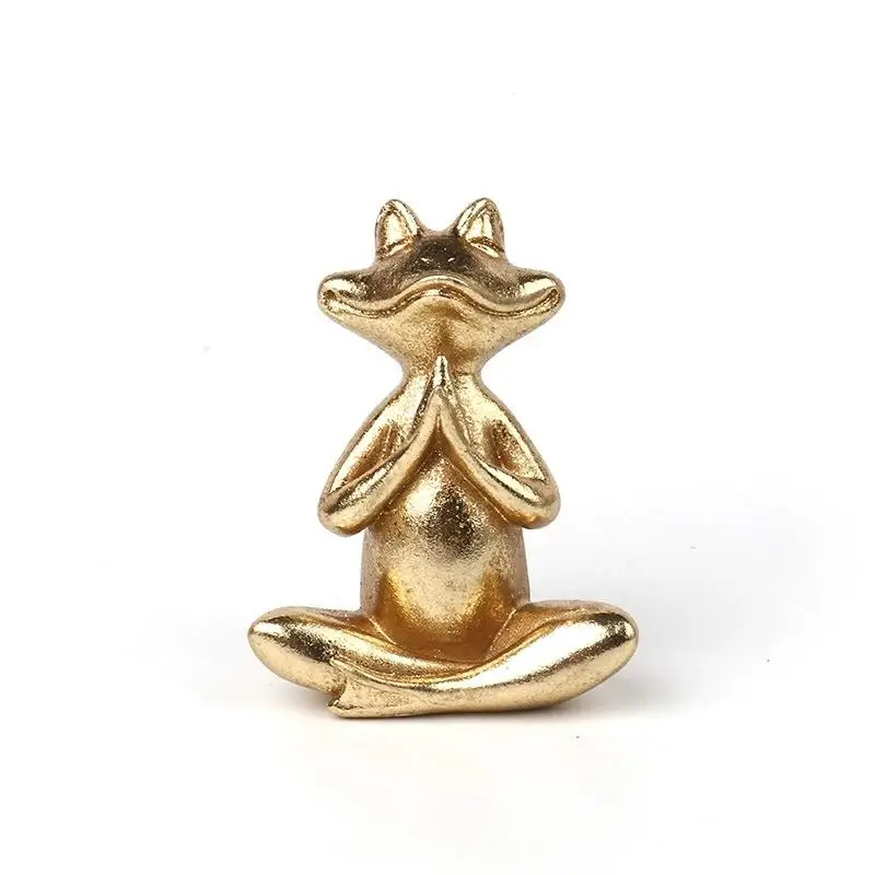 

Статуэтка лягушка для йоги JETTING золото
