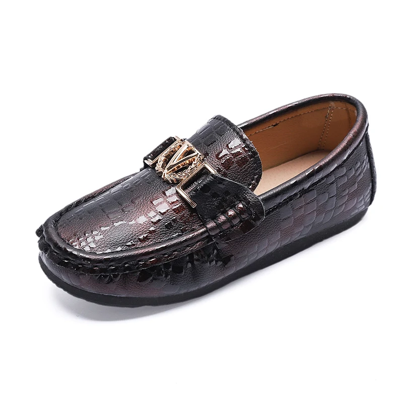 

Hot Sale BoysCasual Shoes Brand Fashion Children Loafers Shoe Comfortable Leather Slip On Shoes For Kids Anti-Slip Lazy Shoe Boy