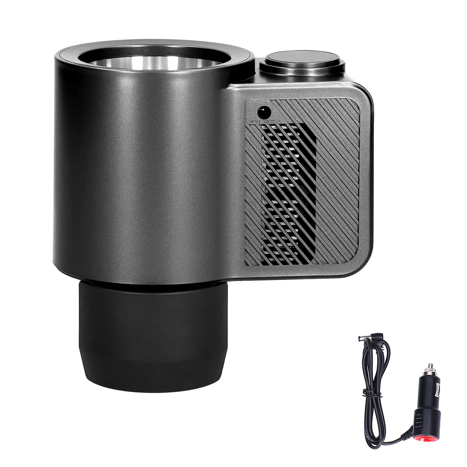 

Quick Cooling Cup Holder Portable Cup Cooler Auto Refrigerator for Outdoor Travel 12V Cigarette Plug