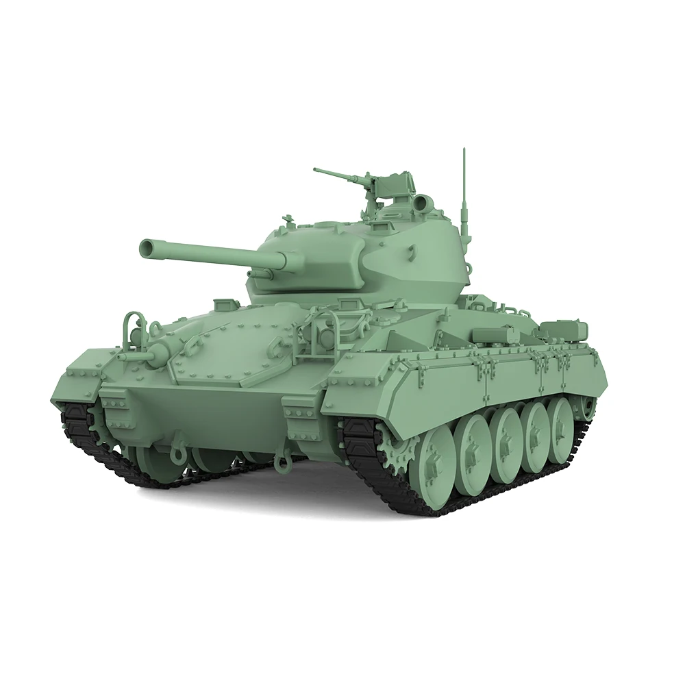 SSMODEL 512 V1.9 1/87 HO Масштаб Железнодорожная военная модель Комплект США M24 Chaffee Light Tank