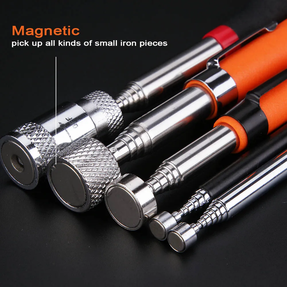 Telescopic Magnetic Pen Metalworking Handy Tool Magnet Capacity for Picking Up Nut Bolt Adjustable Pickup Rod Stick Mini Pen images - 6