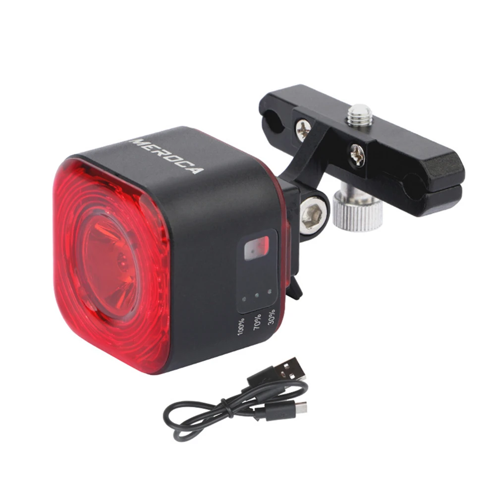 

Задний фонарь для велосипеда, умный светодиодный стоп-сигнал с датчиком, защита от дождя, зарядка через USB светодиодный ний фонарь для дорож...