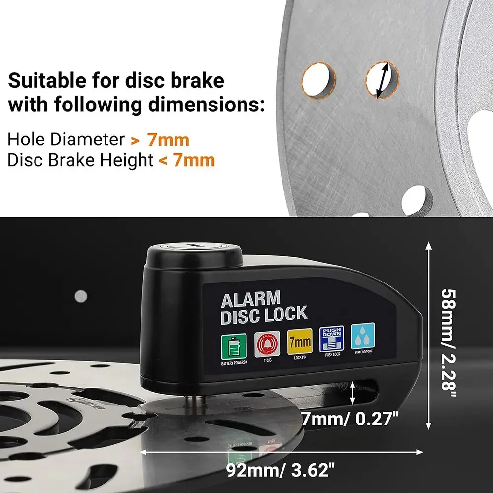 Велосипедная сигнализация дисковый тормоз электрический замок велосипедный