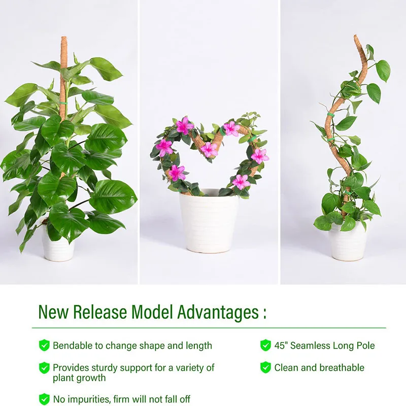 DIY modeling plant climbing rod vine coconut palm can be bent and shaped moss green dill gardening pillar Coir |