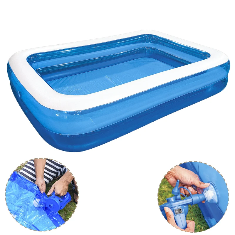

2/3M Big Large pools for family swimming pool Rectangular Inflatable Swimming Pool PVC Pool Bathing Outdoor