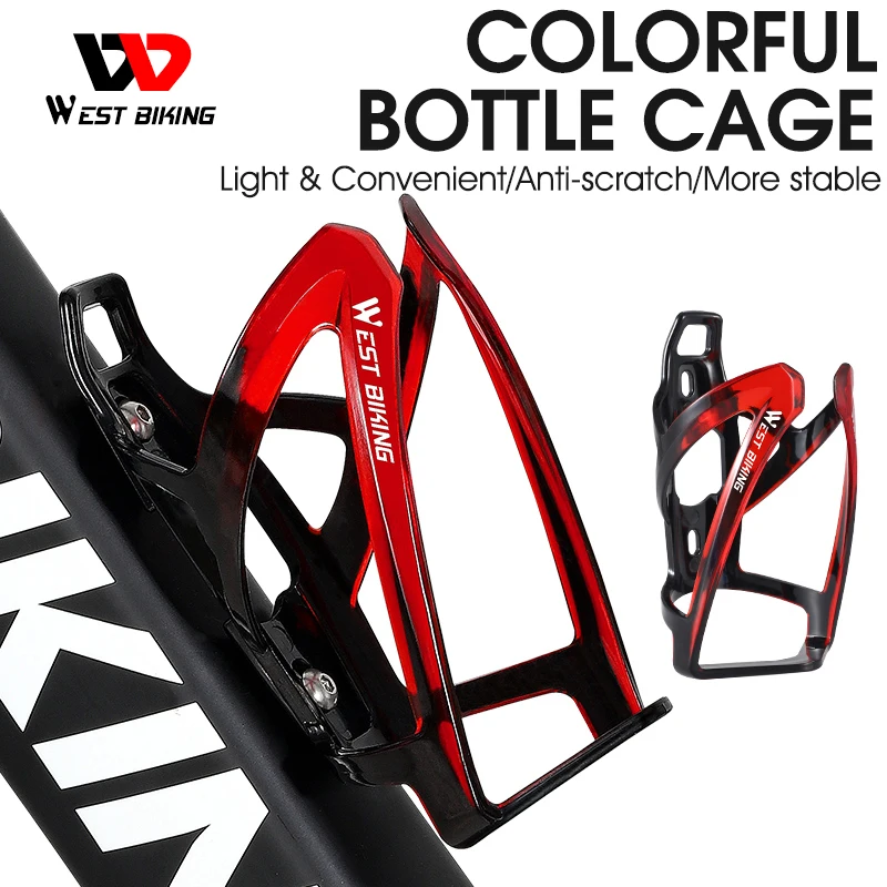 

WEST BIKING Ultralight Bicycle Bottle Cage MTB Mountain Road Bike Bottle Holder Bracket Cycling Fixed Gear Cycling Bottle Cage