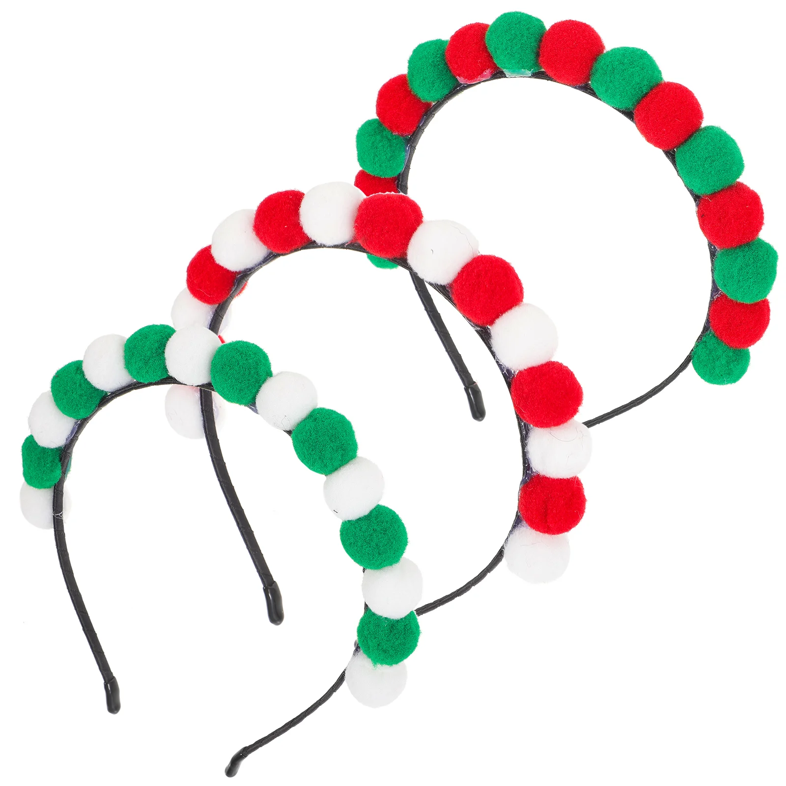 

3 Pcs Christmas Gift Xmas Hair Hoops Headwear Bands Headband Headpiece Decorate Headbands Adults