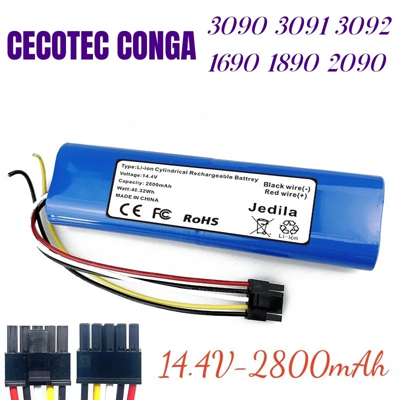 Фото Аксессуары для замены CECOTEC CONGA 3090 3091 3092 1690 1890 2090 14,4 В 3500 мАч №4