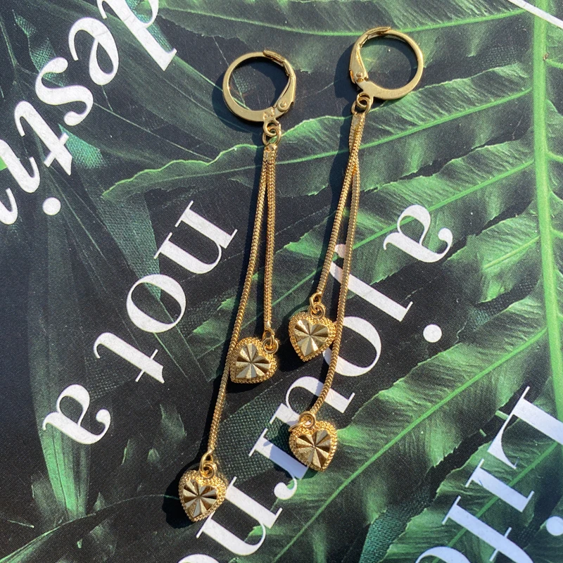 

Women Earrings,Fashion Flower Earrings 24k Gold Color For Women,Earrings,Women Jewelry,Shear Earrings