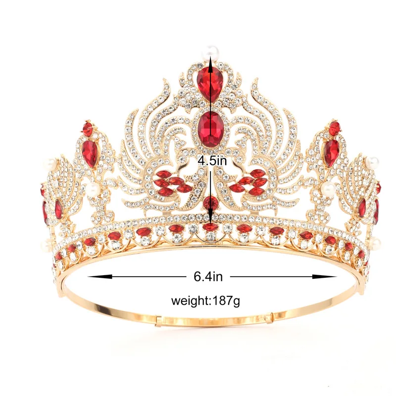 Винтажные тиары NiuShuya в стиле барокко с кристаллами королевские короны свадебные